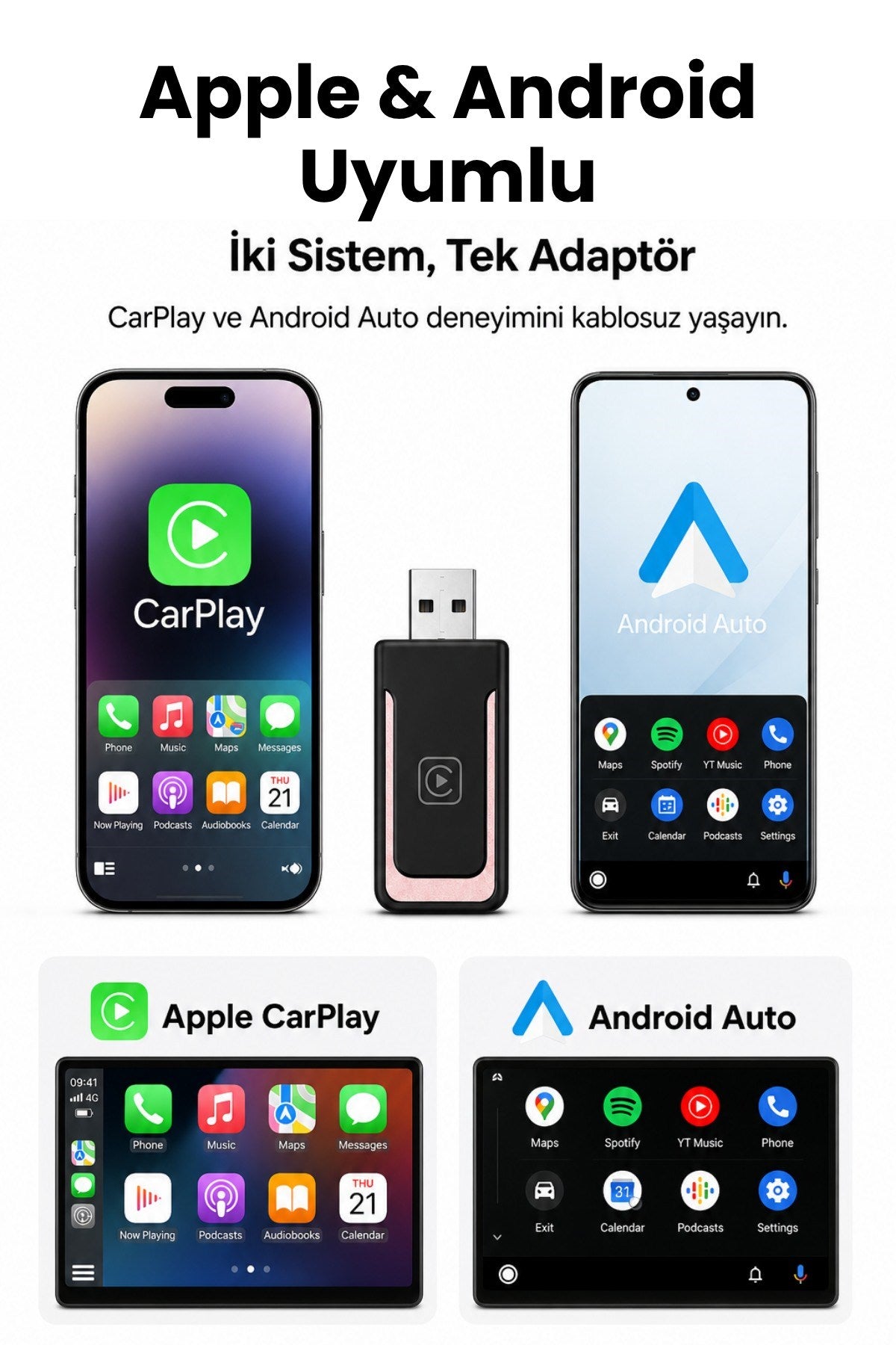 Kablosuz CarPlay Dönüştürücü
