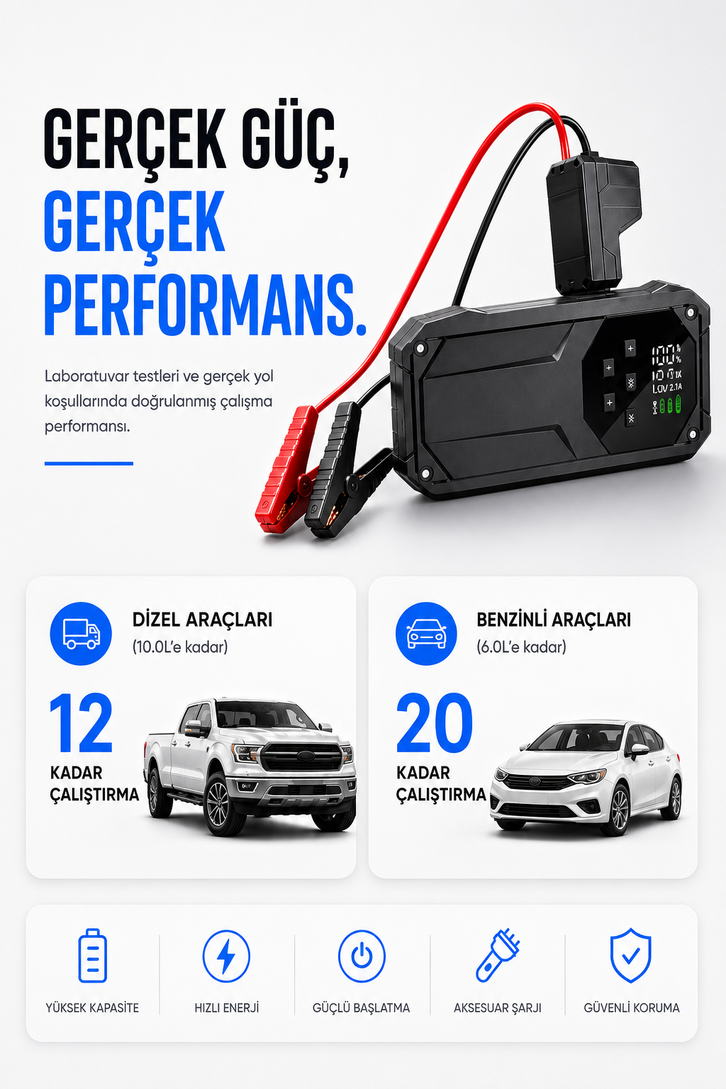 Solvis 5'i 1 Arada Premium Akü Takviyesi