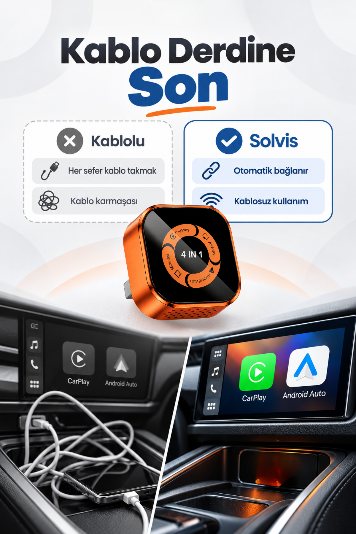 4'ü 1 Arada CarPlay