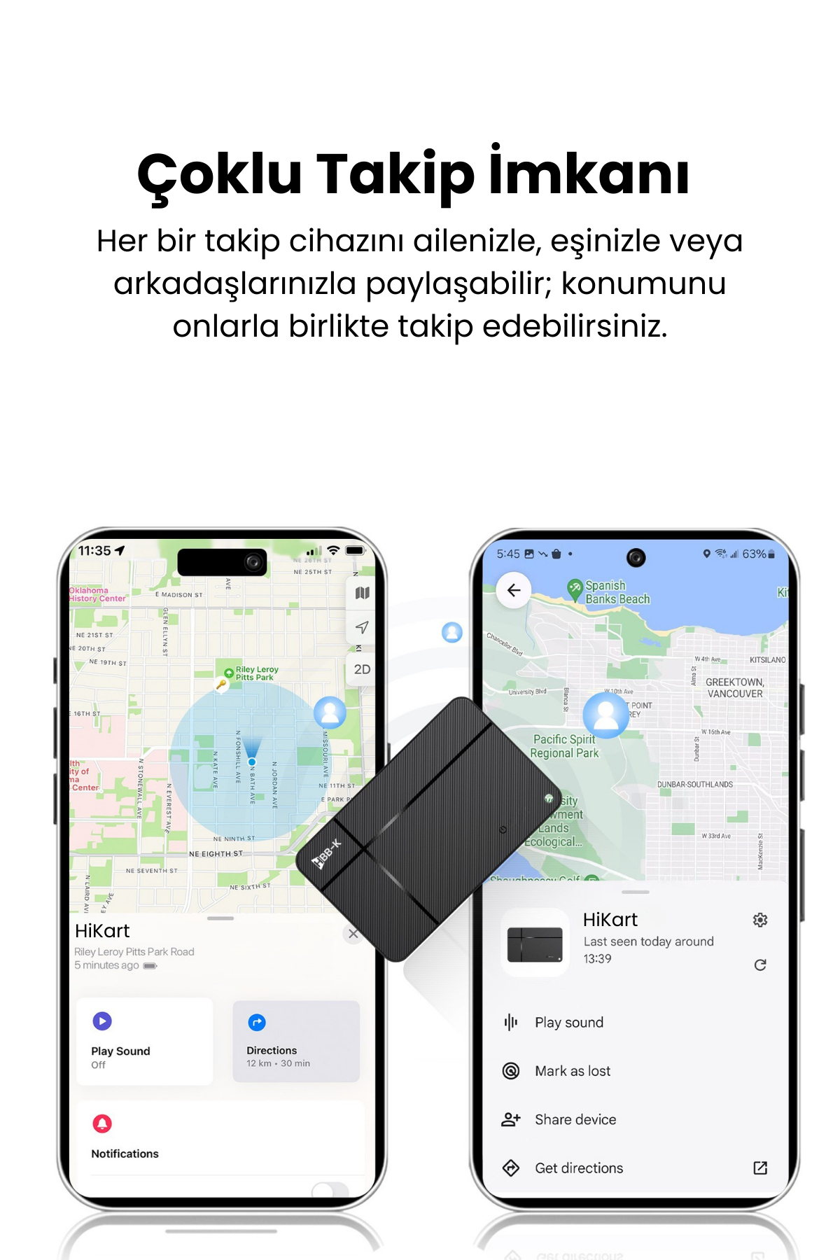 HBB-K Hi Kart Takip Cihazı  & Dijital Kartvizit  Siyah