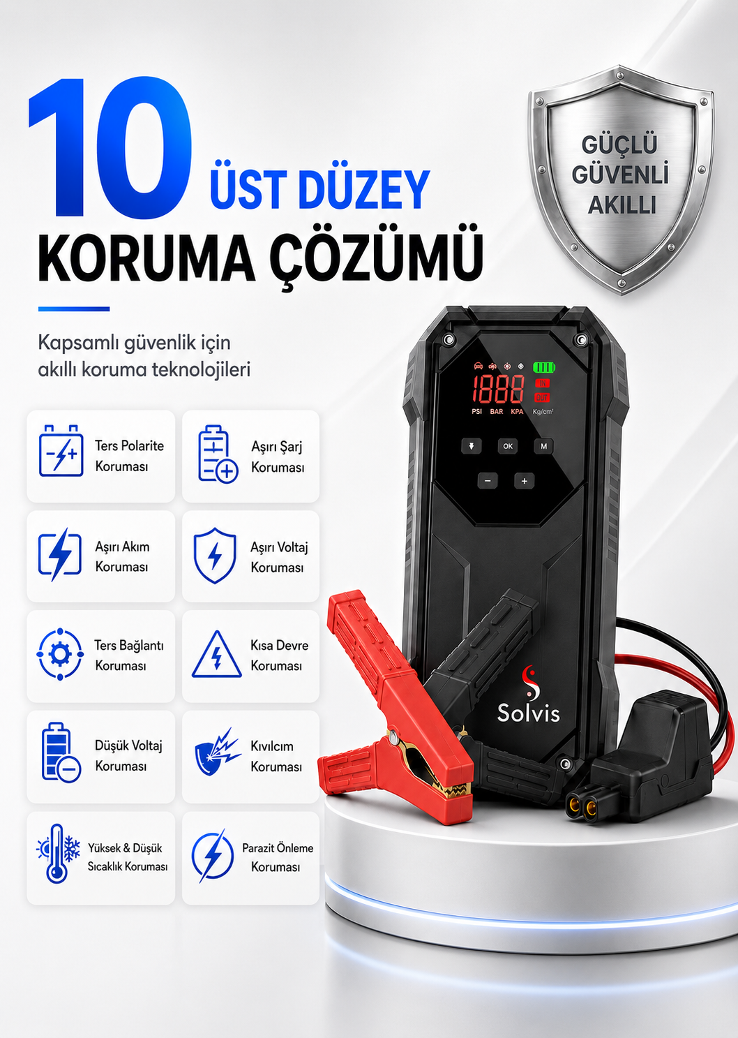 Solvis 5'i 1 Arada Premium Akü Takviyesi
