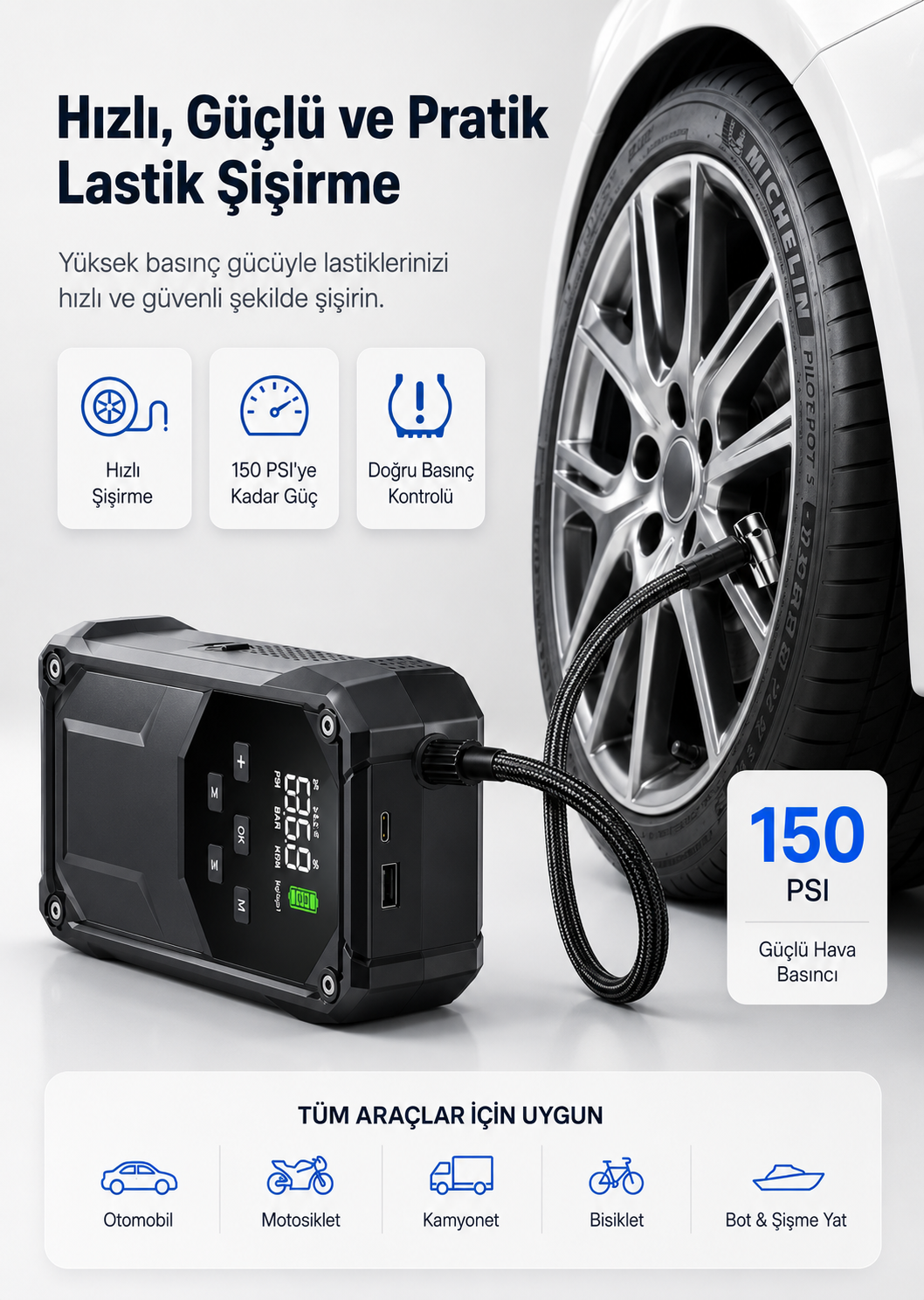 Solvis 5'i 1 Arada Premium Akü Takviyesi