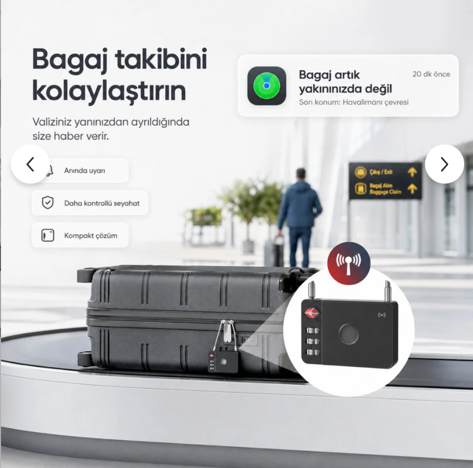 HBB-K Hi Kilit Takip Cihazı display screen showing tracking interface and device status on a digital monitor.