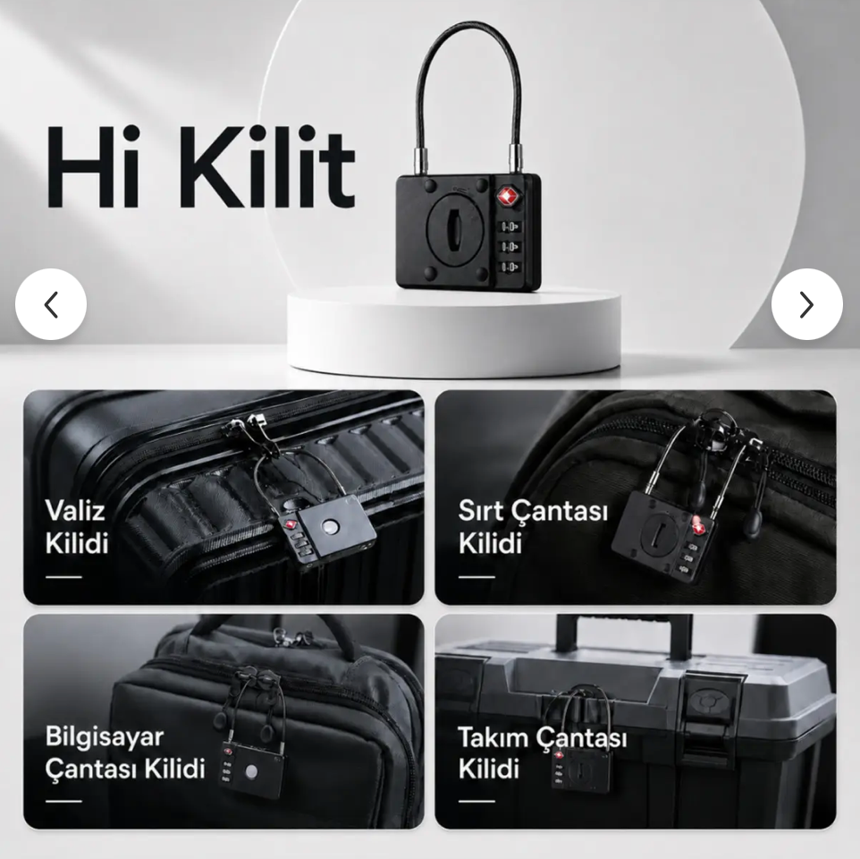 HBB-K Hi Kilit Valiz Takip Cihazı with digital screen showing tracking information for luggage security.