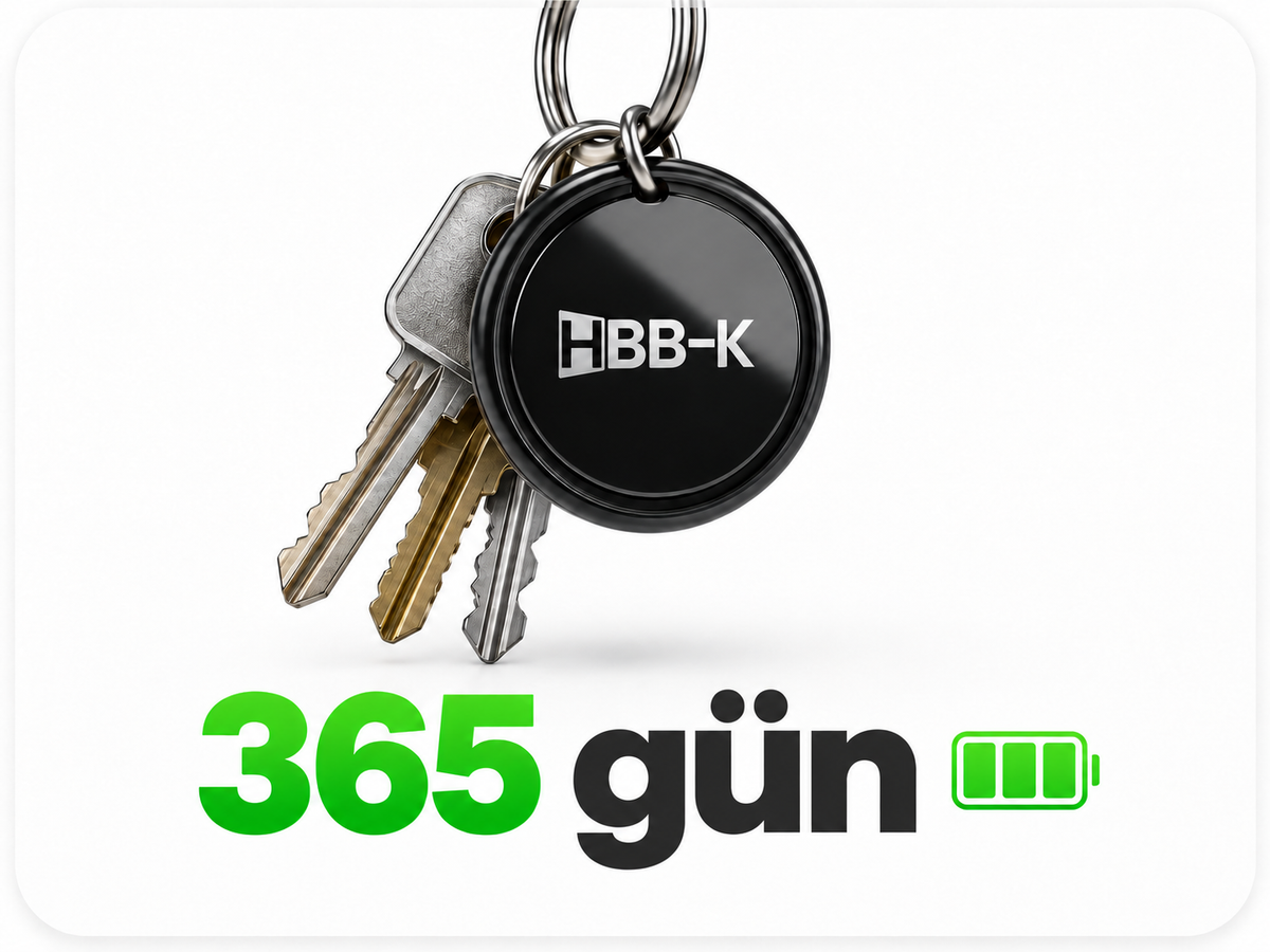 HBB-K HaPro Tag anahtarlıkta, 365 gün pil ömrü